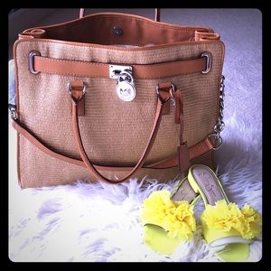 NWTMichael Michael Kors Hamilton Luggage Tote